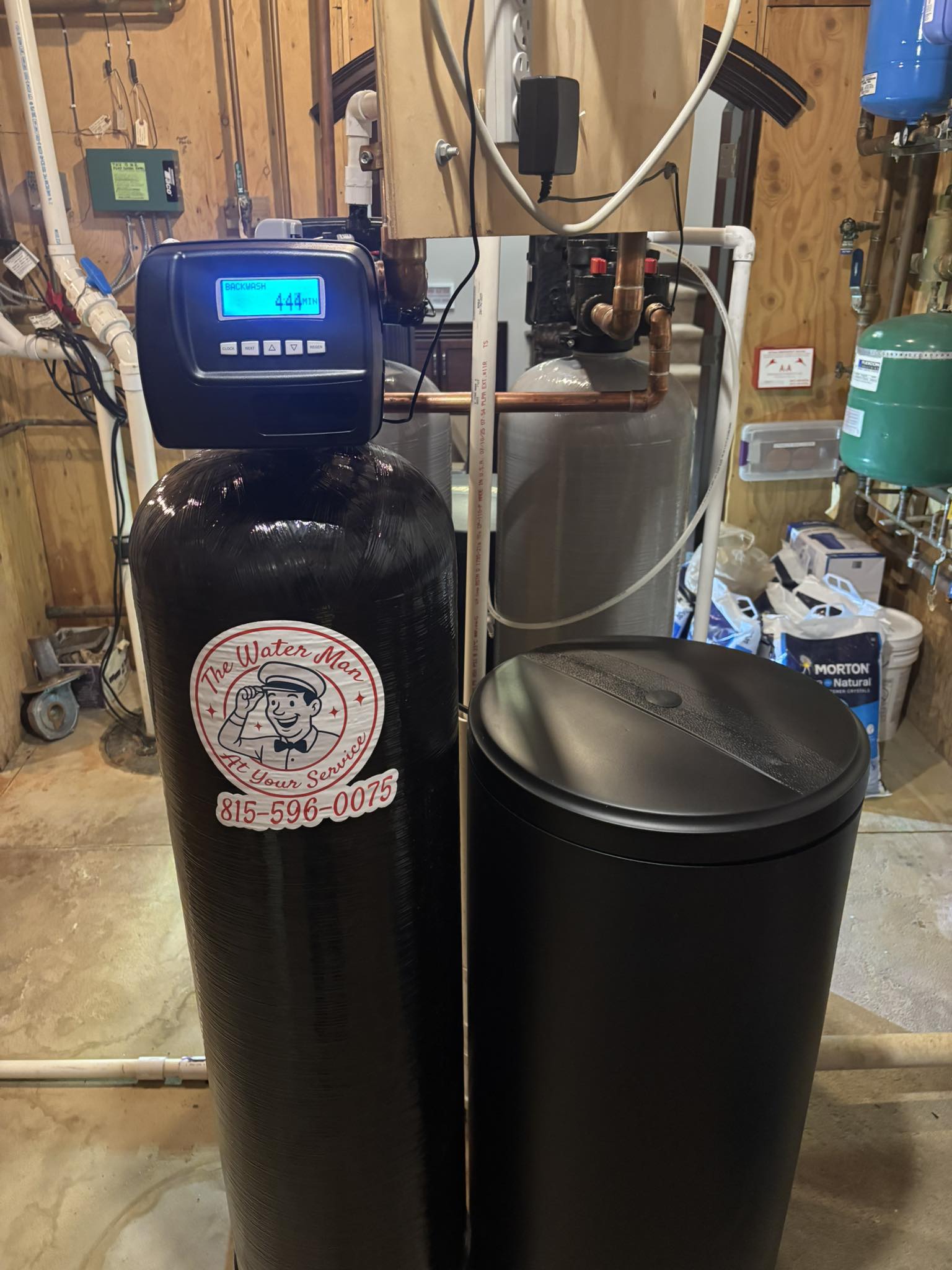 Water Man iron filtration installation